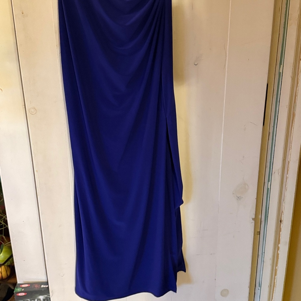 Lauren Ralph Lauren Evening Ruffled Ruched Gown Dress 10 - Picture 2 of 7